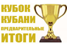 ПРЕДВАРИТЕЛЬНЫЕ ИТОГИ СОРЕВНОВАНИЙ «КУБОК КУБАНИ»